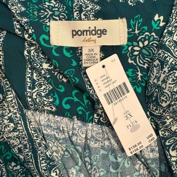 NWT Anthropologie Isabel Dress Size 3X Porridge Green Floral $138 - Picture 7 of 7